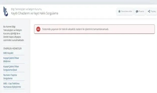 Zamlı IMEI kaydı öncesi bugün son gün: Yoğunluk nedeniyle sistem çöktü
