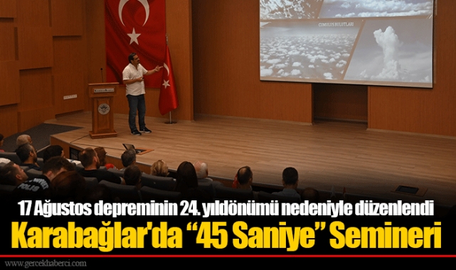 17 Ağustos depreminin 24. yıldönümü nedeniyle düzenlendi
