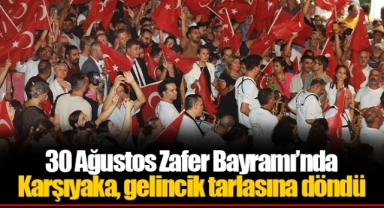 30 Ağustos Zafer Bayramı’nda Karşıyaka, gelincik tarlasına döndü