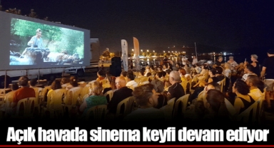 Açık havada sinema keyfi devam ediyor
