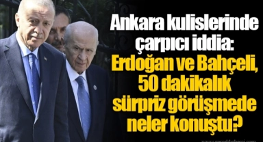 Ankara kulislerinde çarpıcı iddia: Erdoğan ve Bahçeli, 50 dakikalık sürpriz görüşmede neler konuştu?