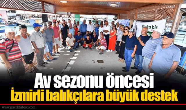 Av sezonu öncesi İzmirli balıkçılara büyük destek