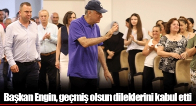 Başkan Engin, geçmiş olsun dileklerini kabul etti