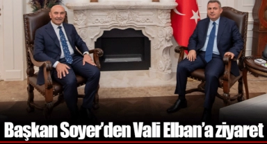 Başkan Soyer’den Vali Elban’a ziyaret
