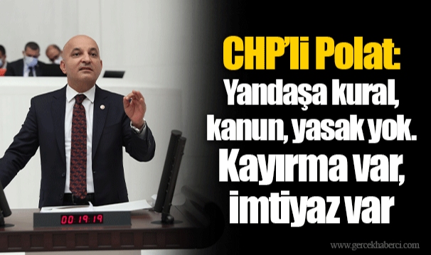 CHP’li Polat: Yandaşa kural, kanun, yasak yok. Kayırma var, imtiyaz var