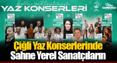 Çiğli Yaz Konserlerinde Sahne Yerel Sanatçıların