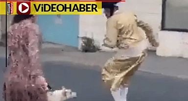 Eşarp takmadığı için hedef gösterildi devreye köpeği girdi