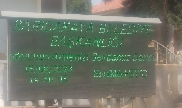 Eskişehir Sarıcakaya'da termometreler 57 dereceyi gösterdi