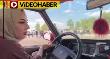 Genç kız drift attığı anları paylaştı: Sosyal medyada viral oldu