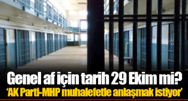 Genel af için tarih 29 Ekim mi? ‘AK Parti-MHP muhalefetle anlaşmak istiyor’