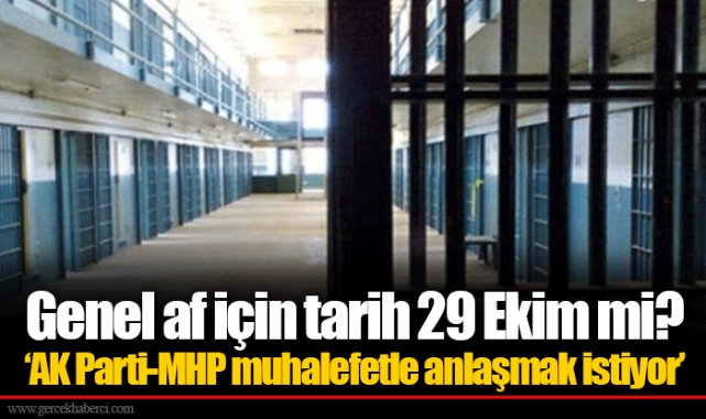 Genel af için tarih 29 Ekim mi? ‘AK Parti-MHP muhalefetle anlaşmak istiyor’