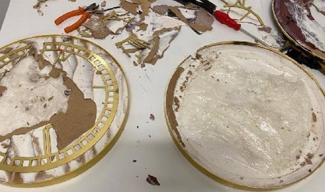 Gümrük kapısında yakalandı: Duvar saatlerinin içinde 3,5 kilo metamfetamin