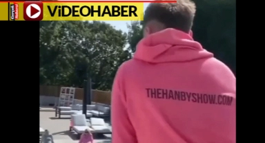 Havuza işeyenleri böyle yakaladı
