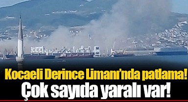 Kocaeli Derince Limanı'nda patlama! Çok sayıda yaralı var!