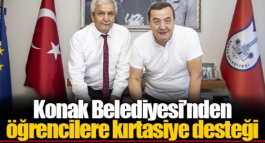 Konak Belediyesi’nden öğrencilere kırtasiye desteği