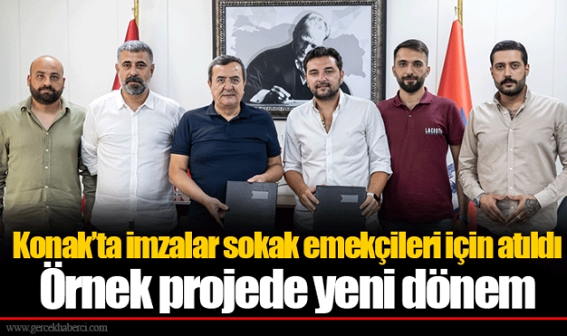 Konak’ta imzalar sokak emekçileri için atıldı