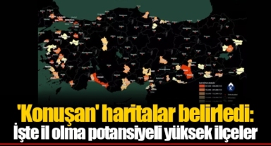'Konuşan' haritalar belirledi: İşte il olma potansiyeli yüksek ilçeler