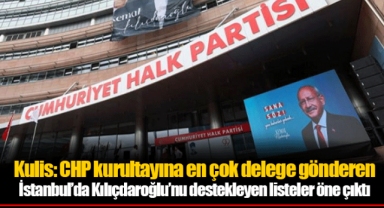 Kulis: CHP kurultayına en çok delege gönderen İstanbul’da Kılıçdaroğlu’nu destekleyen listeler öne çıktı