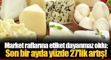 Market raflarına etiket dayanmaz oldu: Son bir ayda yüzde 27'lik artış!