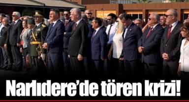 Narlıdere’de tören krizi!