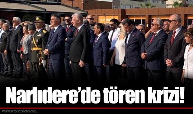 Narlıdere’de tören krizi!