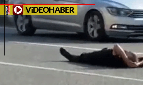 Nedeni anlaşılamadı: Yolun ortasına uzandıktan sonra kaçtı