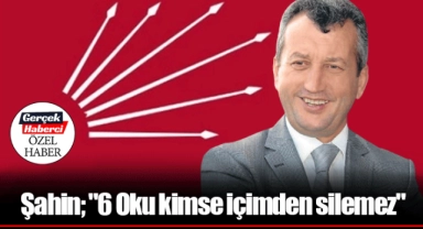 Şahin; "6 Oku kimse içimden silemez"