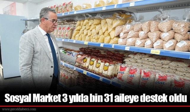 Sosyal Market 3 yılda bin 31 aileye destek oldu