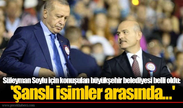 Süleyman Soylu için konuşulan büyükşehir belediyesi belli oldu: 'Şanslı isimler arasında...'