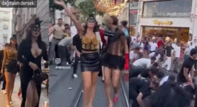Taksim'de maske takıp dolar dağıtan 12 kişi serbest bırakıldı