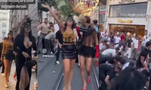Taksim'de maske takıp dolar dağıtan 12 kişi serbest bırakıldı