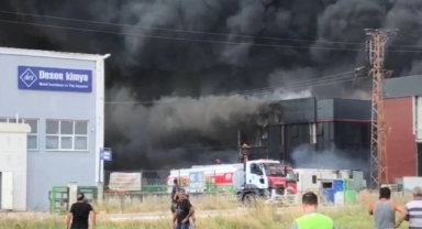 Tekirdağ’da bir fabrika alevlere teslim oldu! Patlamalar peş peşe geldi