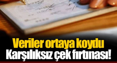 Veriler ortaya koydu  Karşılıksız çek fırtınası!