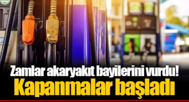 Zamlar akaryakıt bayilerini vurdu! Kapanmalar başladı