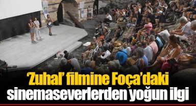 ‘Zuhal’ filmine Foça’daki sinemaseverlerden yoğun ilgi