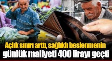 Açlık sınırı arttı, sağlıklı beslenmenin günlük maliyeti 400 lirayı geçti