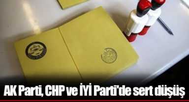 AK Parti, CHP ve İYİ Parti'de sert düşüş