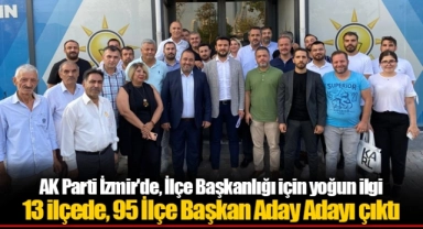 AK Parti İzmir'de, İlçe Başkanlığı için yoğun ilgi 