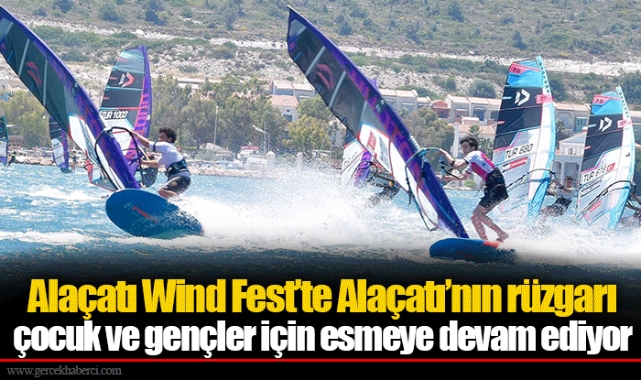 Alaçatı Wind Fest'te Alaçatı’nın rüzgarı çocuk ve gençler için esmeye devam ediyor 