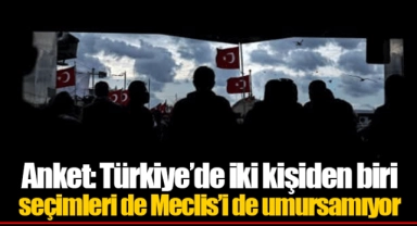 Anket: Türkiye’de iki kişiden biri seçimleri de Meclis’i de umursamıyor