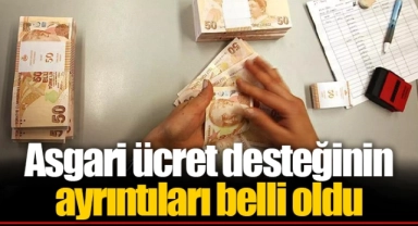 Asgari ücret desteğinin ayrıntıları belli oldu