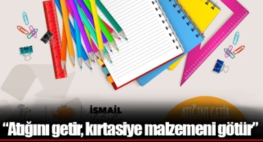 “Atığını getir, kırtasiye malzemeni götür”