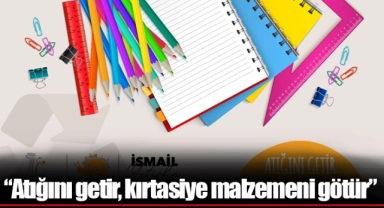 “Atığını getir, kırtasiye malzemeni götür”