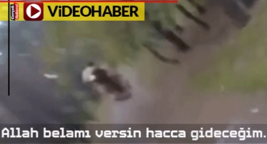Ayı koşarak kovaladı, ödü kopan adam dua etti:
