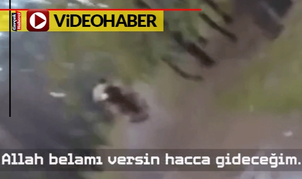 Ayı koşarak kovaladı, ödü kopan adam dua etti: "Hacca gideceğim"