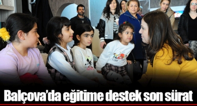 Balçova’da eğitime destek son sürat