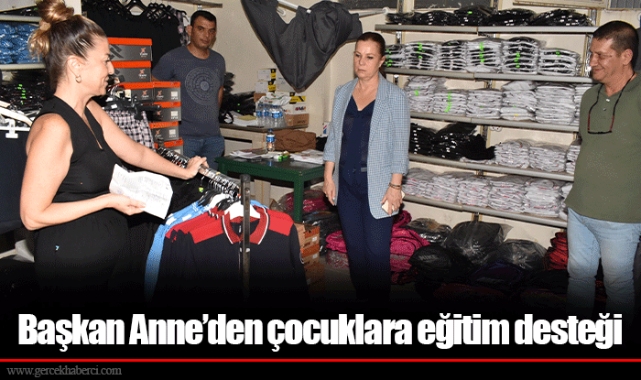 Başkan Anne’den çocuklara eğitim desteği