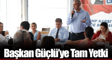 Başkan Güçlü’ye Tam Yetki