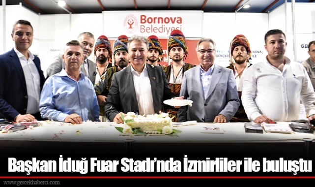 Başkan İduğ Fuar Stadı’nda İzmirliler ile buluştu
