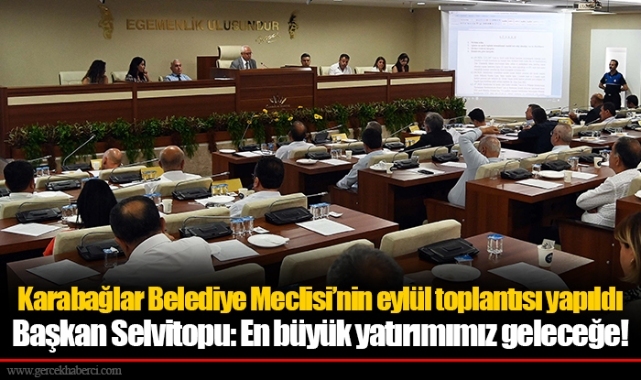 Başkan Selvitopu: En büyük yatırımımız geleceğe!